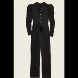 Drapey puff sleeve jumpsuit